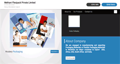 Desktop Screenshot of mehtaniflexipack.com
